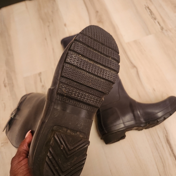 Hunter Deep Purple Tall Rain Boots Size 7 - Picture 7 of 8